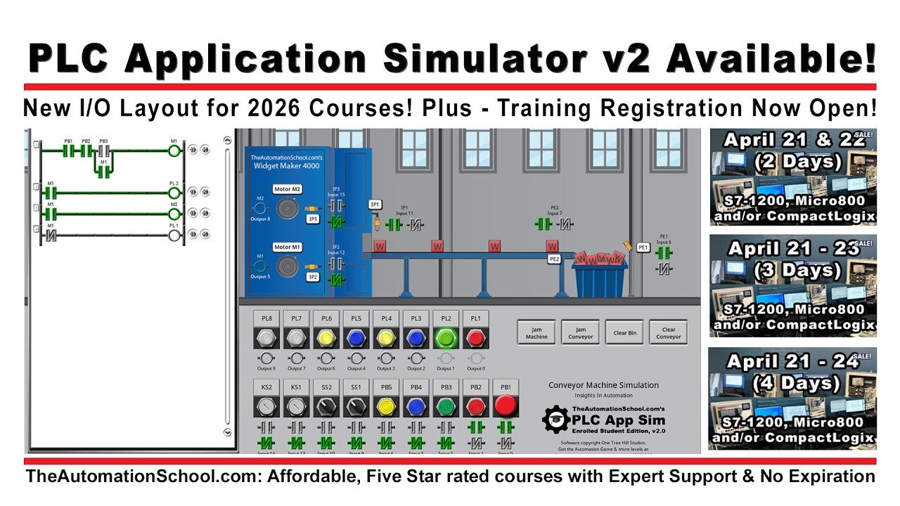 New PLC Application Simulator v2.0 Now Available!