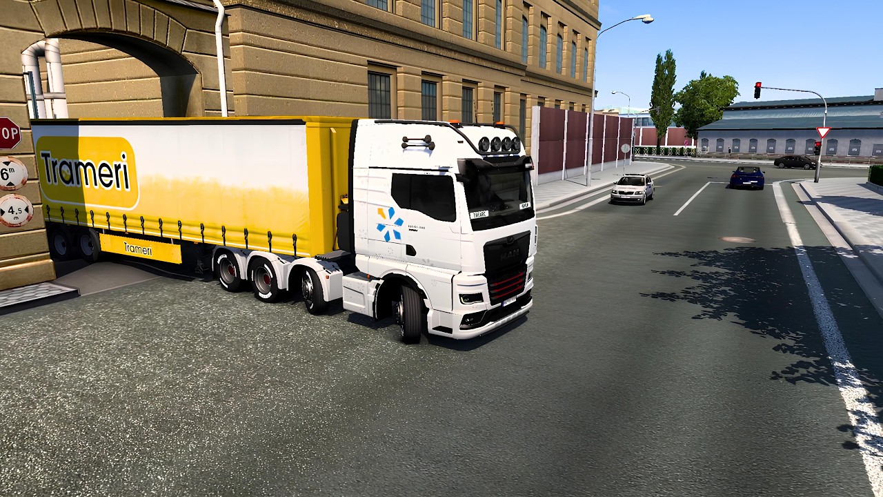 Man Truck Brno To Cologne 20 Tone Roofing Felt Delivery | Euro Truck Simulator 2