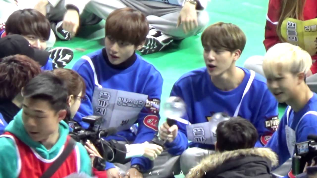 160118 아육대 뷔진 대기하는 태태랑 지니