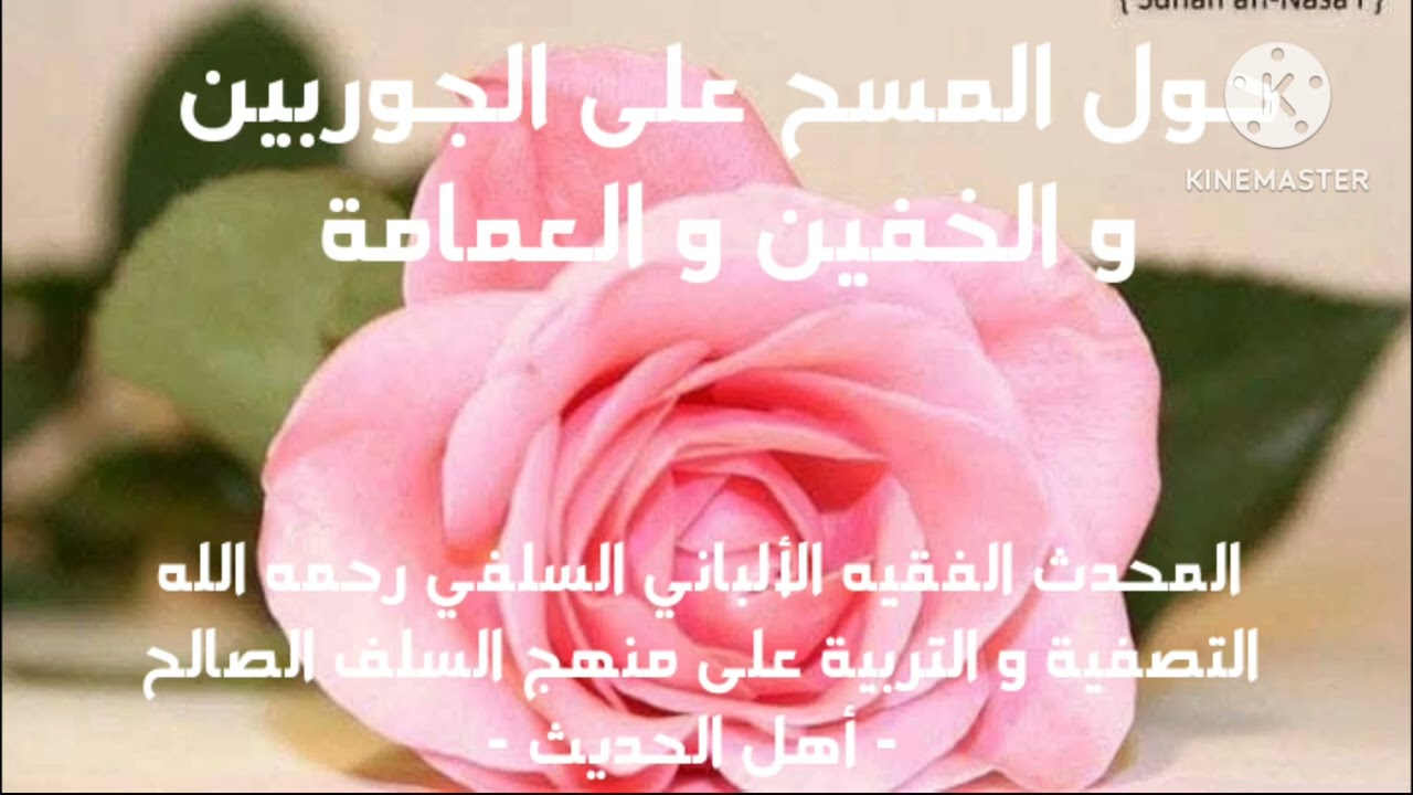 الإمام الألباني السلفي رحمة الله عليه/ تفصيل حول مسألة المسح على الجوربين أو الخفين أو العمامة 