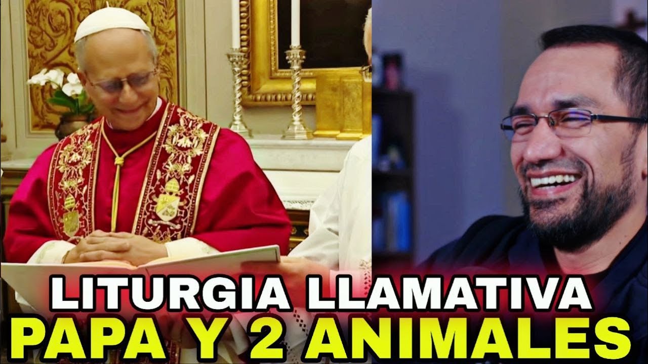 ¿QUÉ es esto? 🔺El Papa y 2 Animales Vivos en Liturgia: Corderos y Arzobispos 👉Sacerdote explica