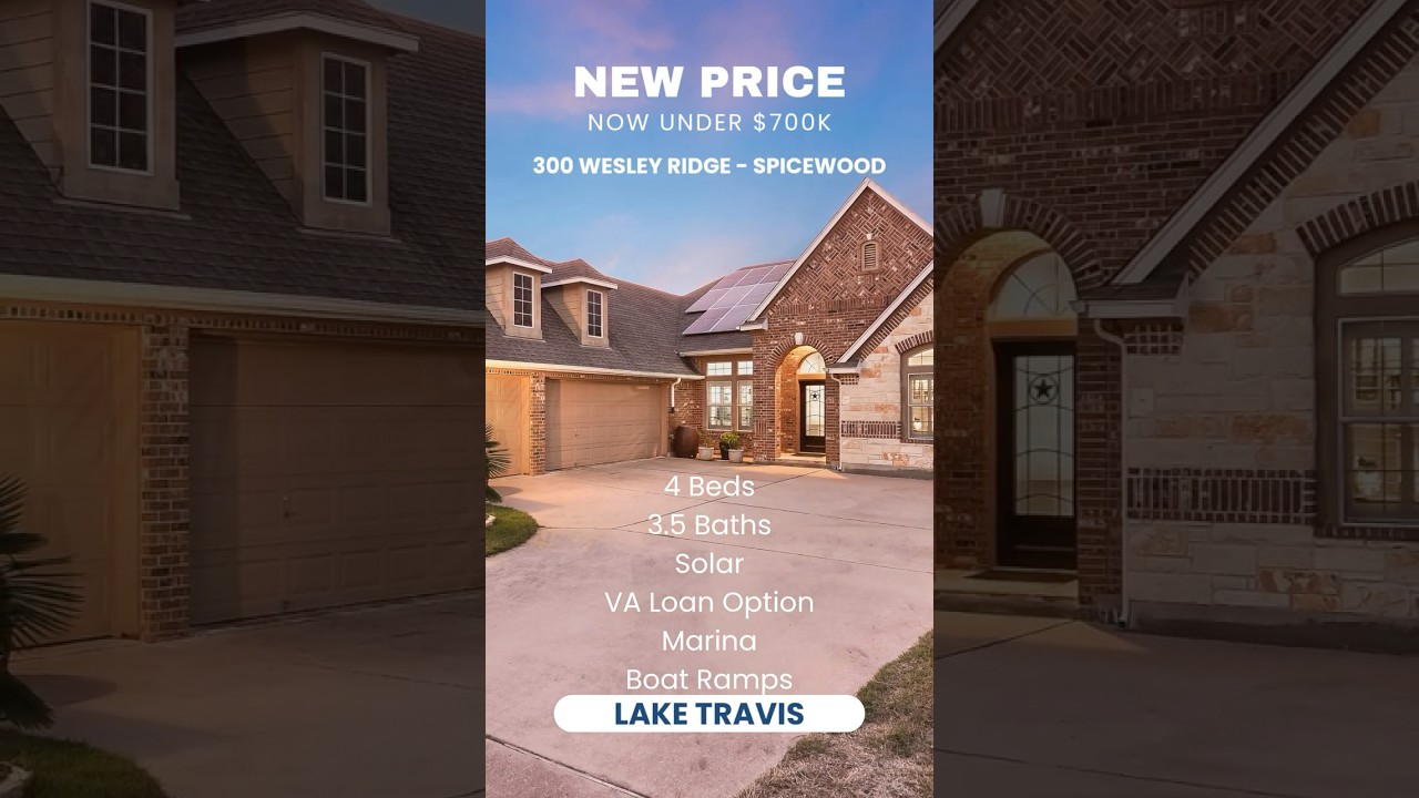 Lake Life for Less | $699K Solar Home in Spicewood TX 
