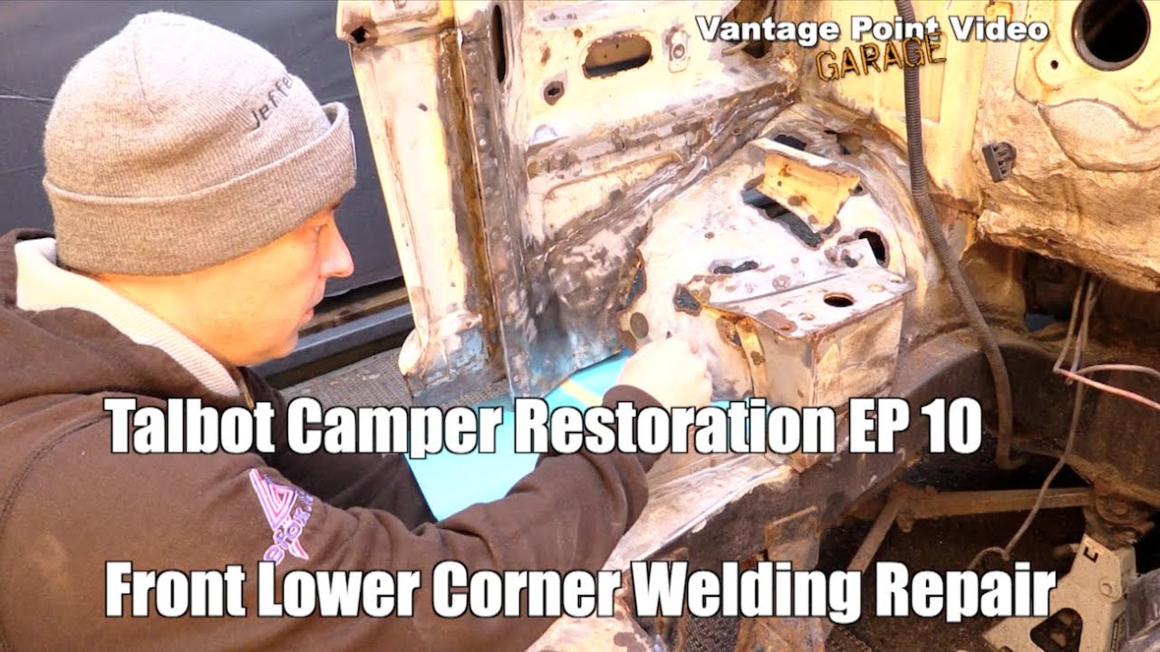 Talbot Express Front Lower Corner Welding Repair: Camper Van Restoration #10