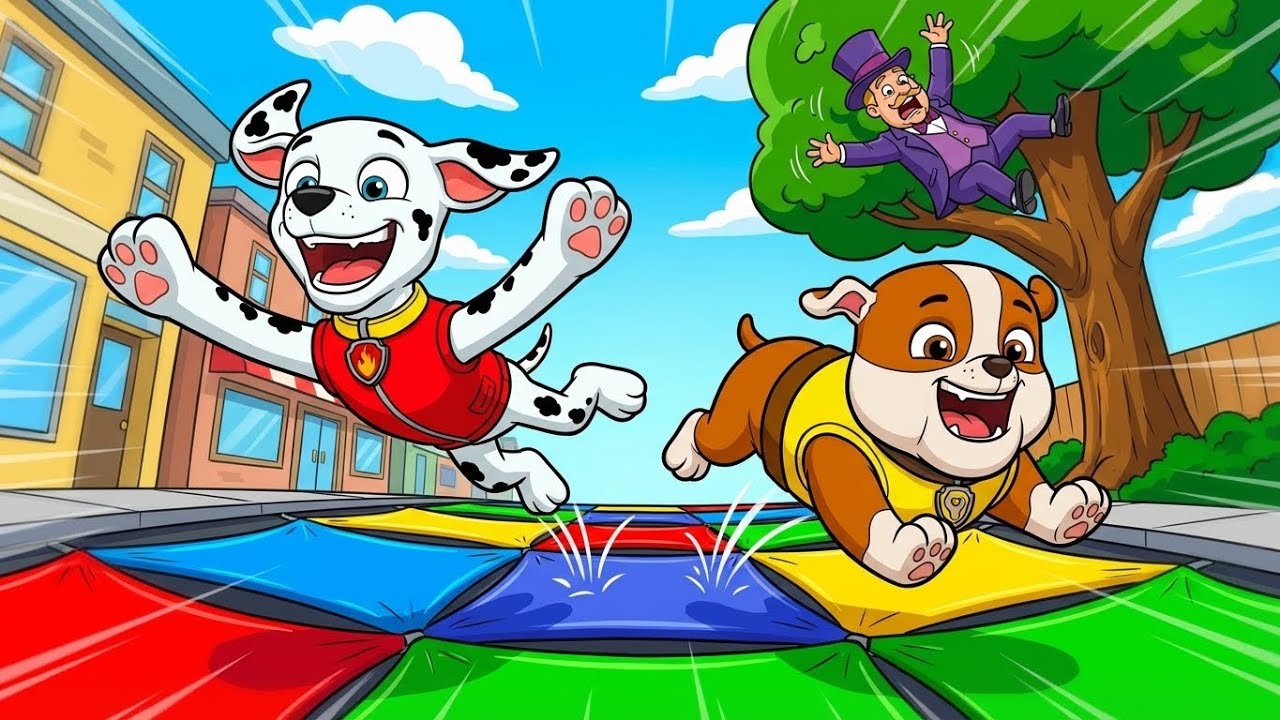 THE GROUND IS BOUNCY! 🦘 Paw Patrol Trampoline Prank | Funny PAW Patrol Animation