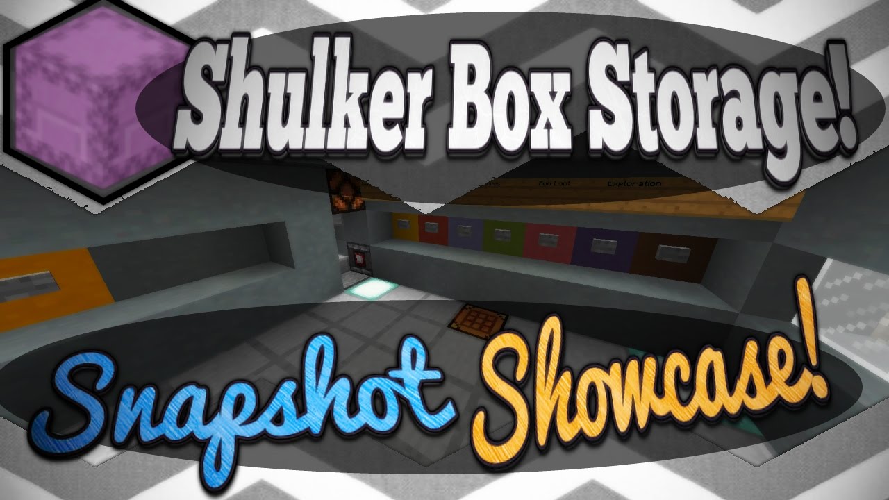 Shulker Box Sorted Storage - Infinitely Expandable!