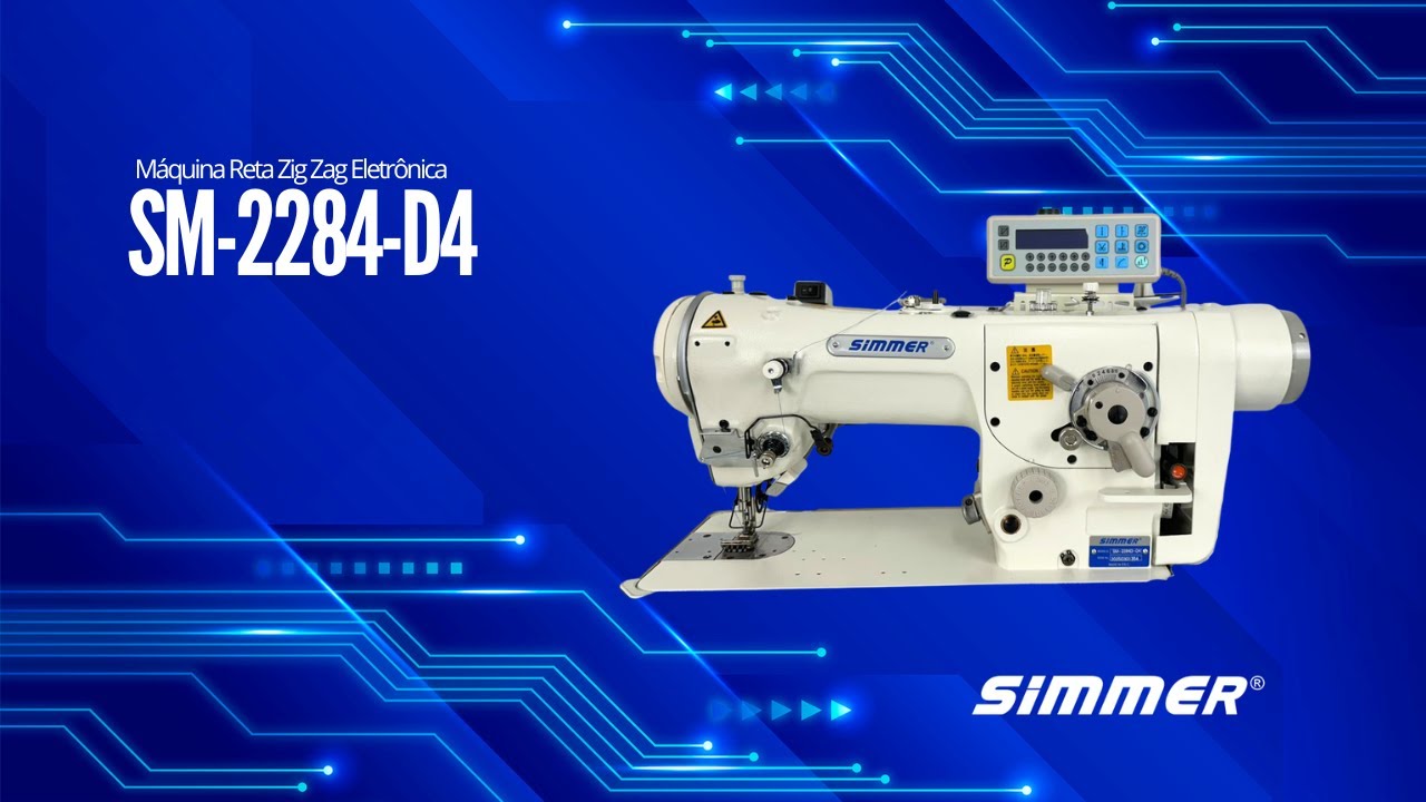 SM-2284-D4 – Máquina de Costura Zig Zag Eletrônica