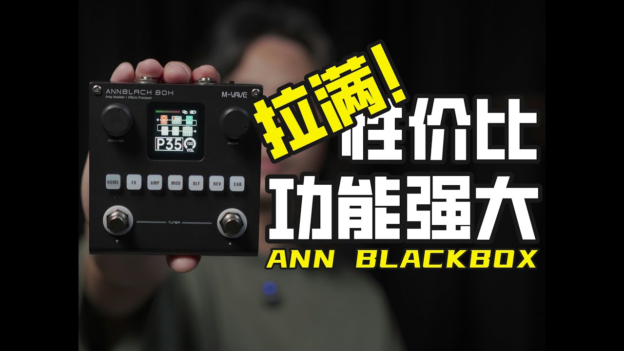 国产太卷了！又一款性价比拉满的电吉他综合效果器！ANN BLACKBOX