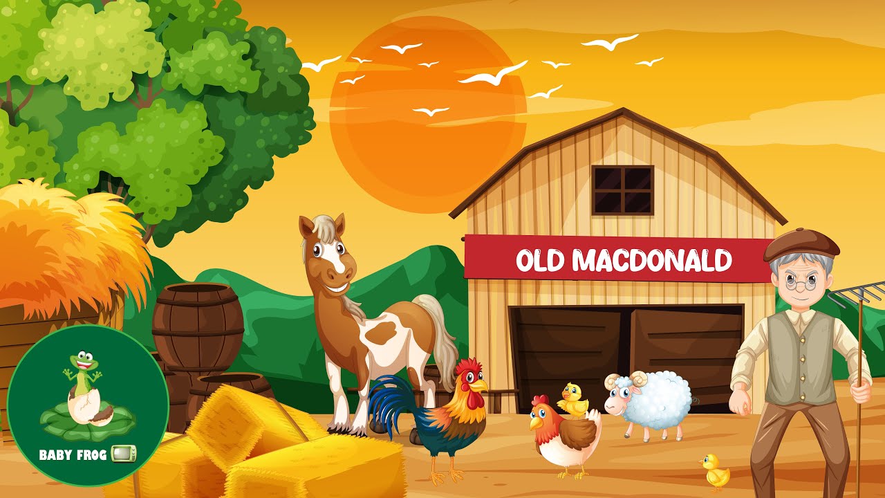 Old MacDonald Had A Farm - Nursery Rhymes & Kids Songs @BabyFrogTV
