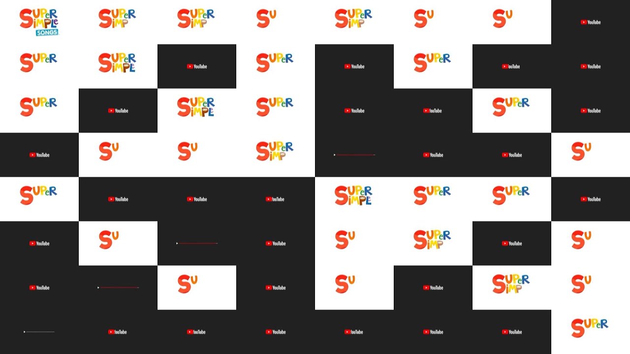 Заставка YouTube TV и вступление к Super Simple Songs просмотрены более 1 миллиона раз.