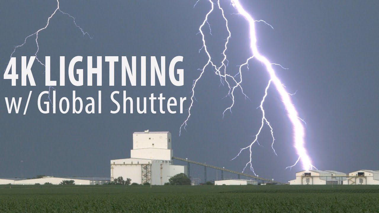4K Lightning - Stock Storm Footage w/ Global Shutter