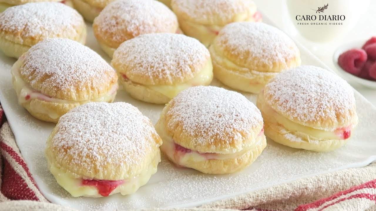 SFOGLIATINE CREMA PASTICCIERA E LAMPONI | Sporcamusi a modo mio | Il Ricettario #68