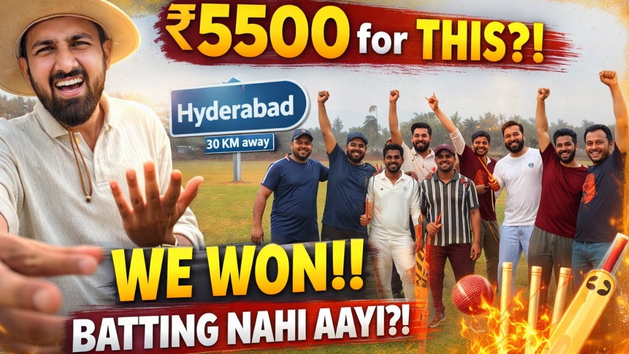 ₹5500 Ground, 30 KM Travel… Phir Bhi Batting Nahi Aayi?! 😭 | Office Cricket Vlog