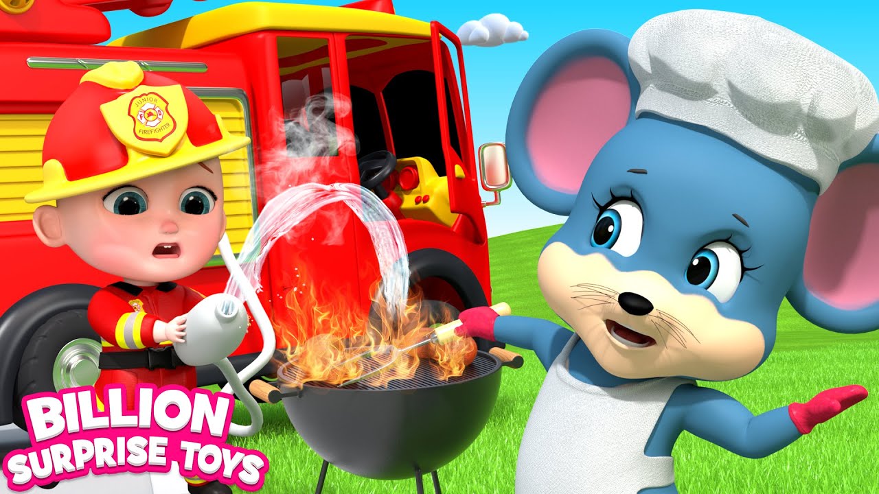 The little firefighter is on a rescue mission - BST Cartoon for Kids