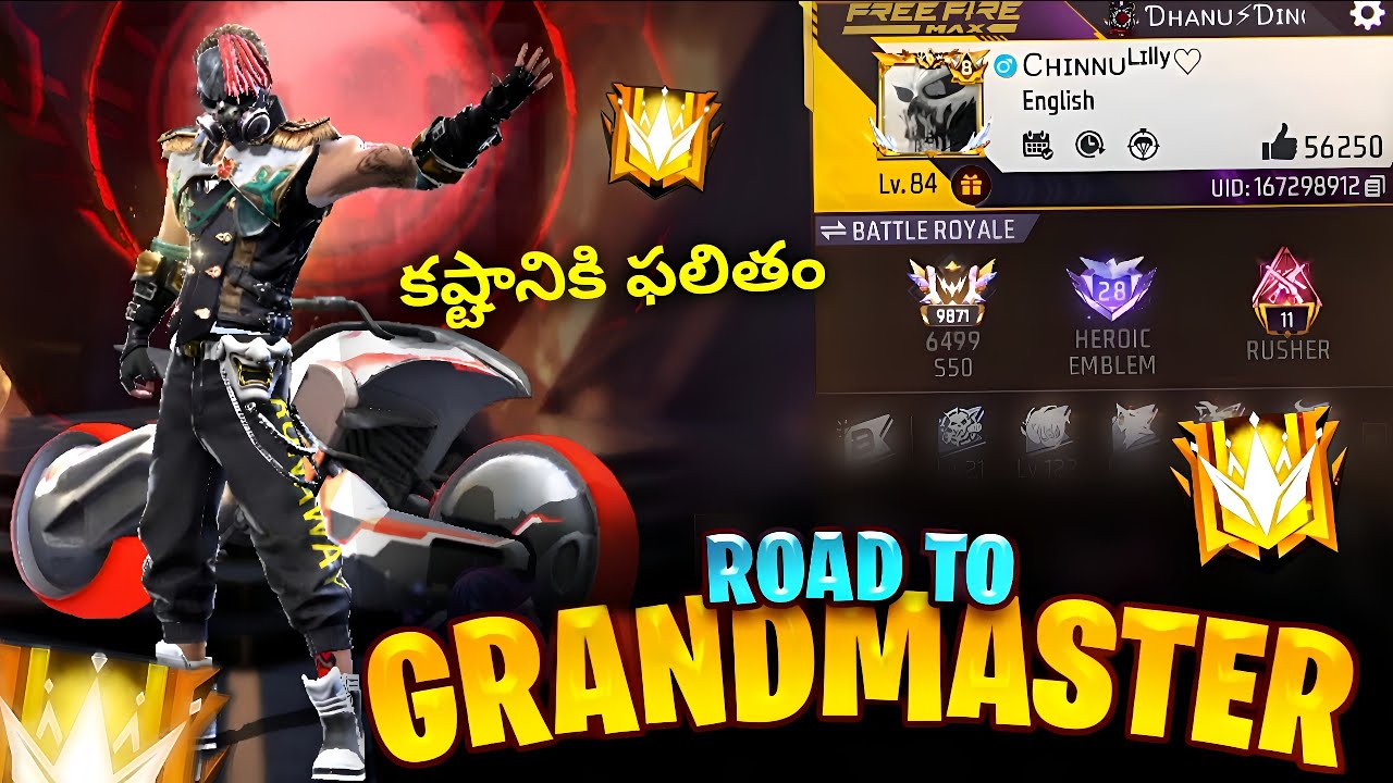 Road to grandmaster in 48 hours || dangerous grandmaster lobby last zone fights - free fire max