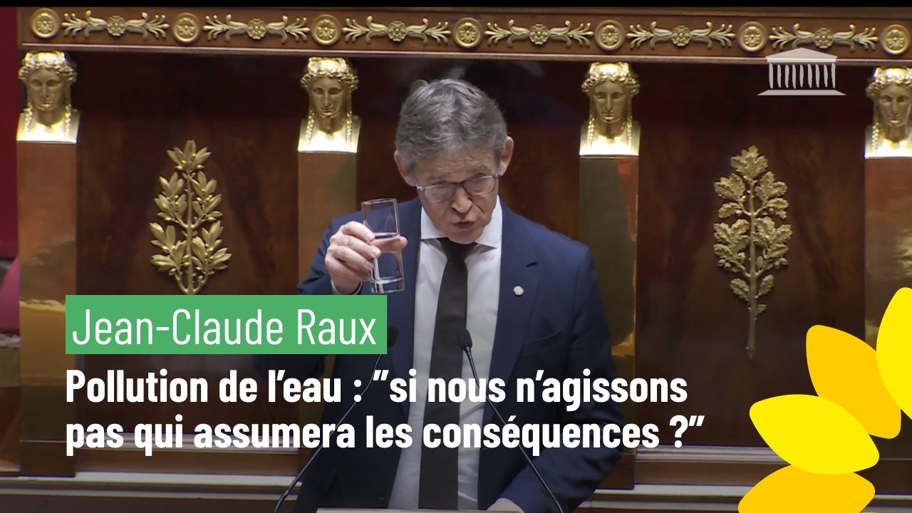 Jean-Claude Raux:  Pollution de l’eau ”si nous n’agissons pas qui assumera les conséquences ?”