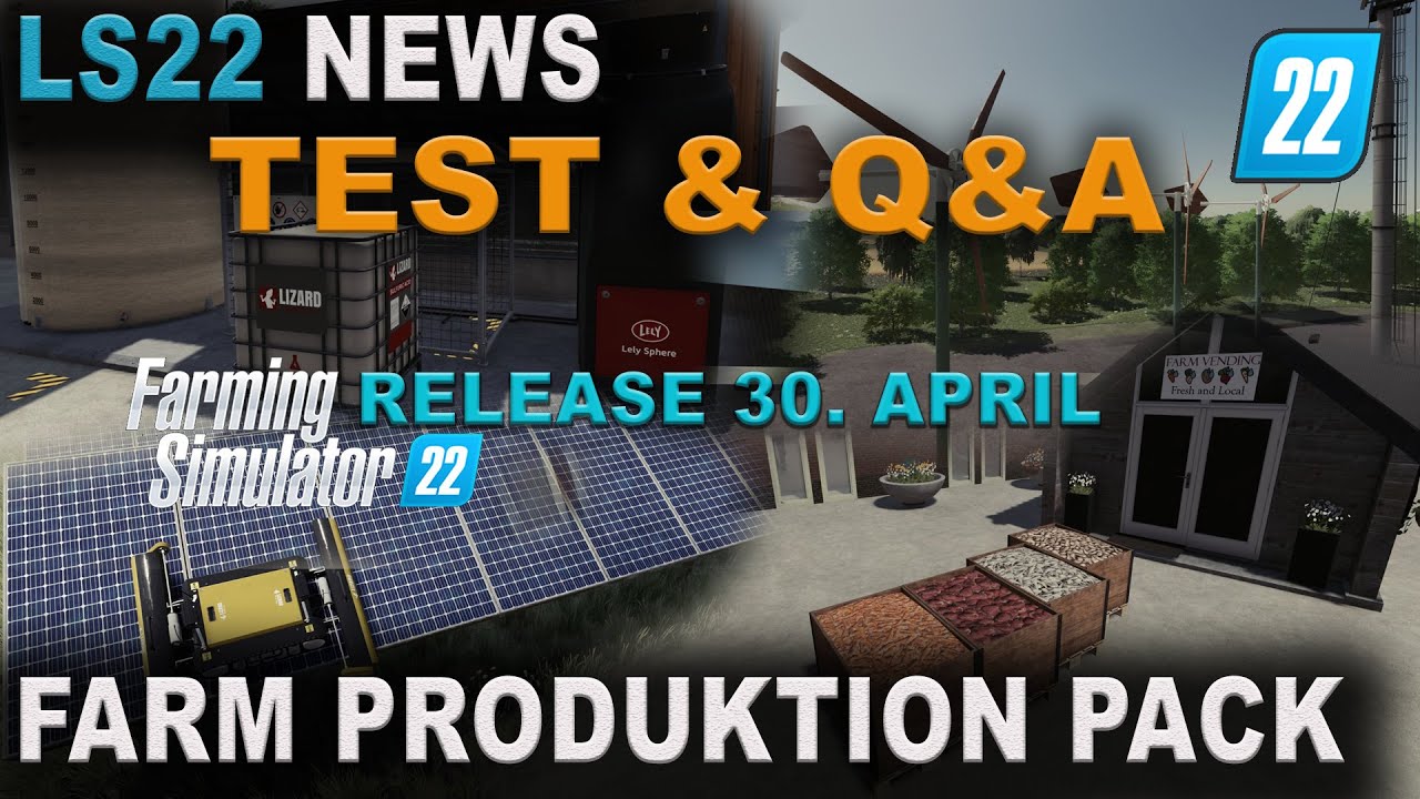 LS22 Stream - FARM PRODUKTIONEN DLC - Q&A und TESTEN! - [DEUTSCH]