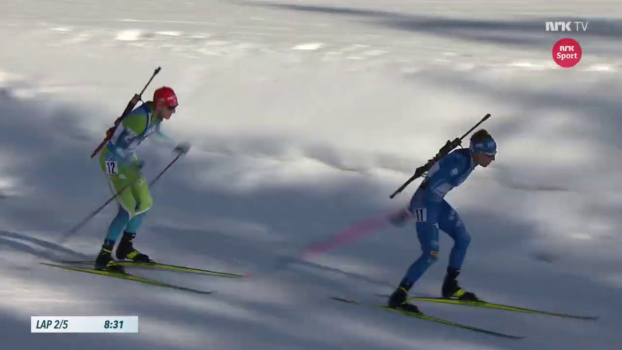 Biathlon World Championship 2021, mass start, men (Norwegian commentary)