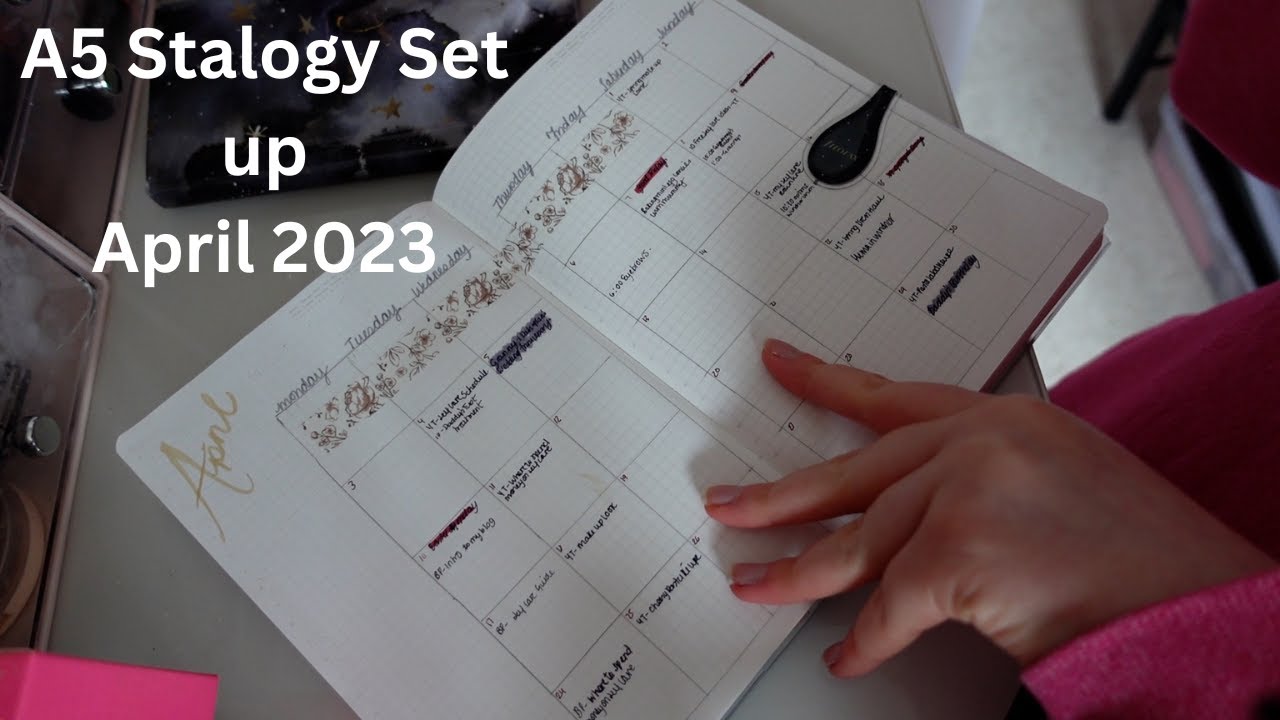 A5 365 Stalogy set up April 2023/ Everyday Planner/ Stalogy Flip through/ UK/ Bullet Journal