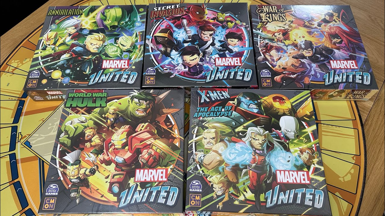 Marvel United Multiverse Unboxing - Secret Invasion, Annihilation, War of Kings, World War Hulk, AoA
