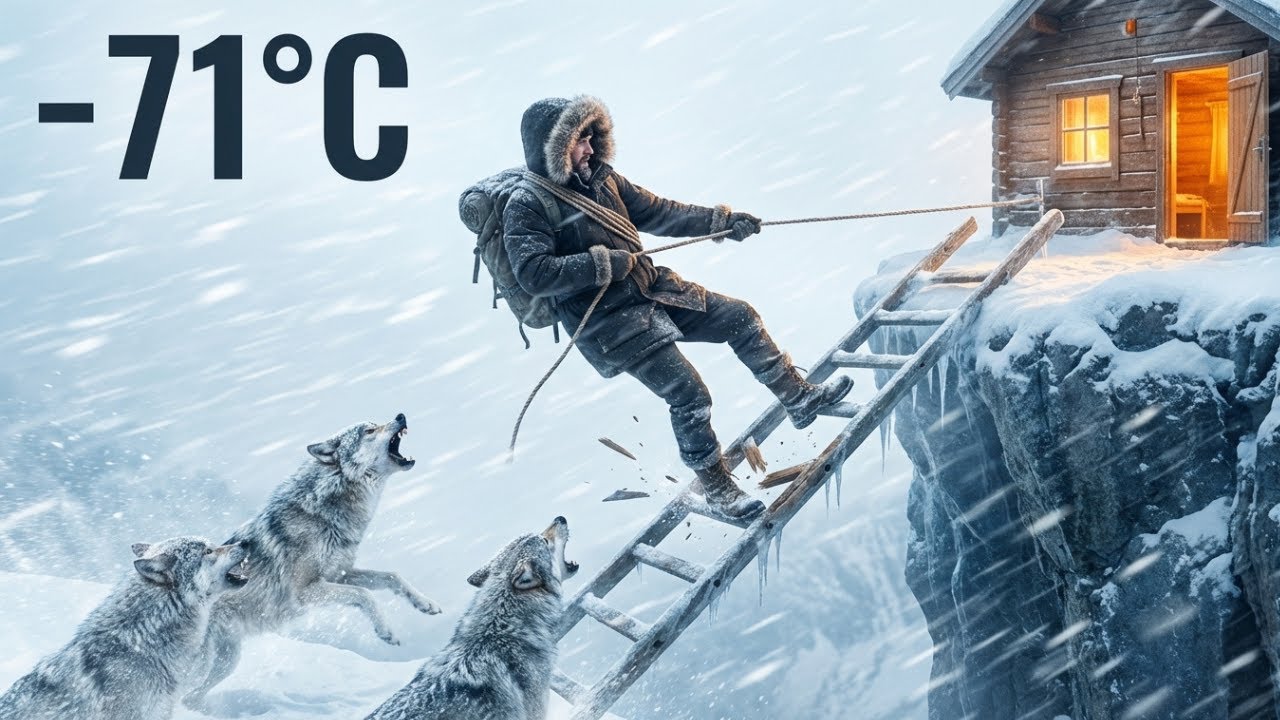 Surviving &ndash;71&deg;C: Trapped on a Frozen Ladder Above a Deadly Chasm