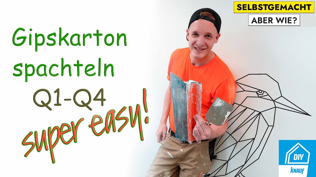 Trockenbau basics - spachteln von Q1-Q4 ganz leicht - Selbstgemacht aber wie?//DIY