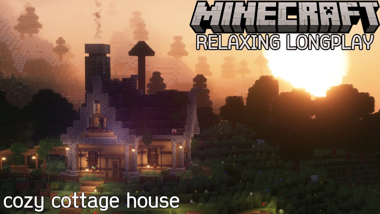 Cozy Mountain Cottage - Minecraft Relaxing Longplay (No Commentary) (#1)