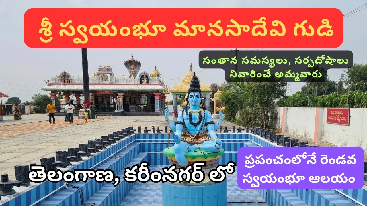 manasa devi temple karimnagar | సంతాన సమస్యలు, సర్ప(నాగ) దోషాలు నివారించే అమ్మవారు | family problems
