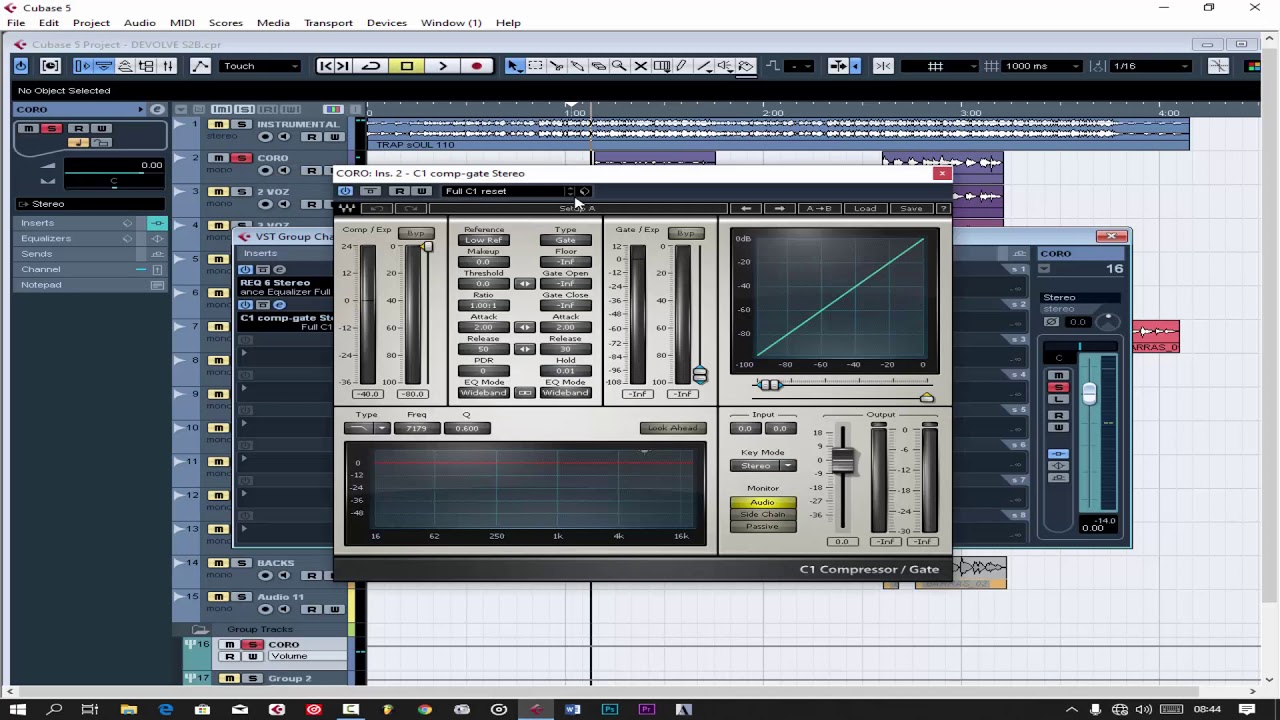 Como Deixar a Voz Na Frente Do Instrumental Usando Plugin´s Da WAVES No CUBASE 5 (MIXAGEM VOCAL)