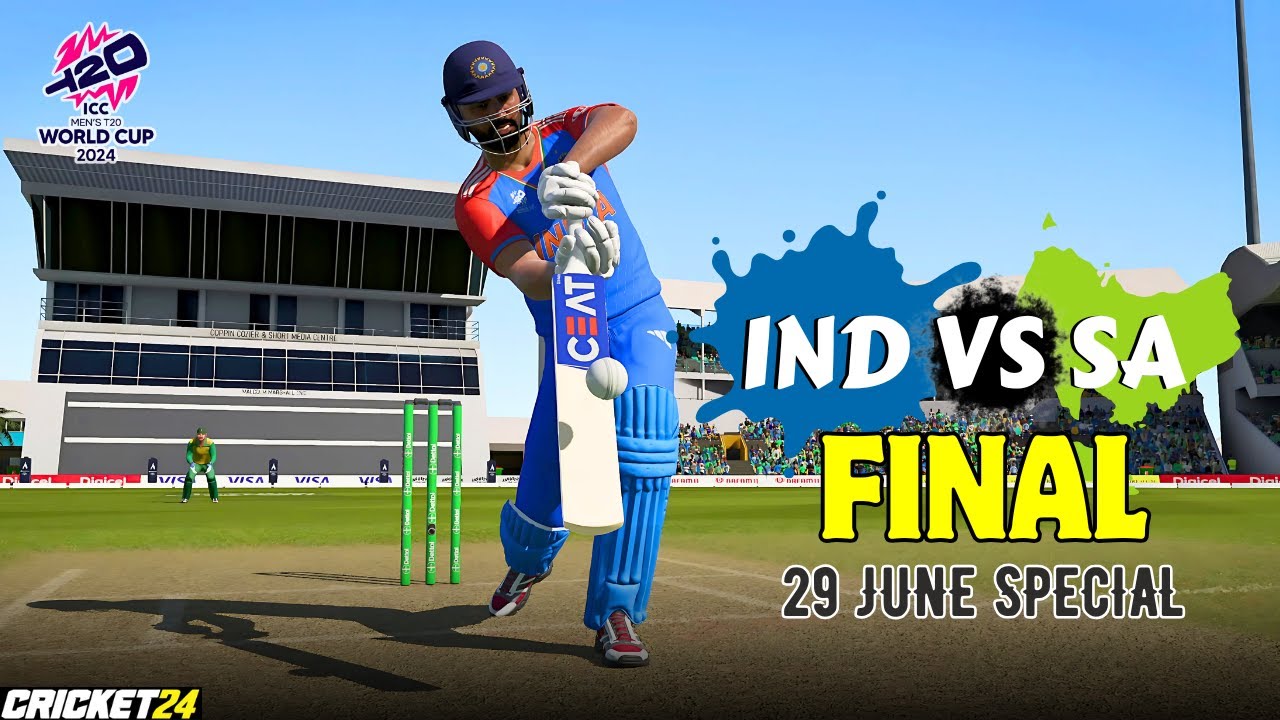 🔥Final - India Vs South Africa - T20 WC 2024 | 29 June Special - CRICKET 24