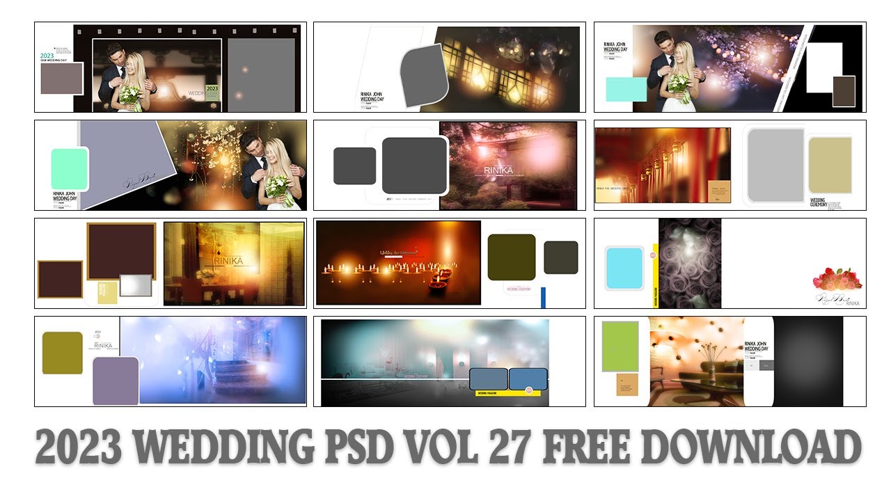 12x36 2023 WEDDING PSD VOL 27 FREE DOWNLOAD