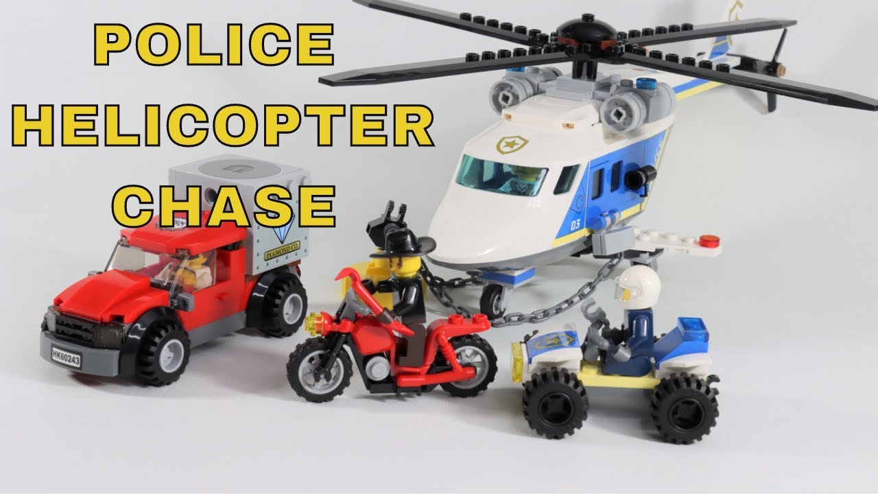 LEGO 60243 City Police Helicopter Chase Speed Build Review