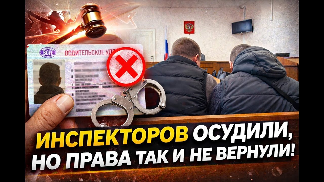 👉 «Инспекторов осудили. Но водитель всё равно остался без прав»