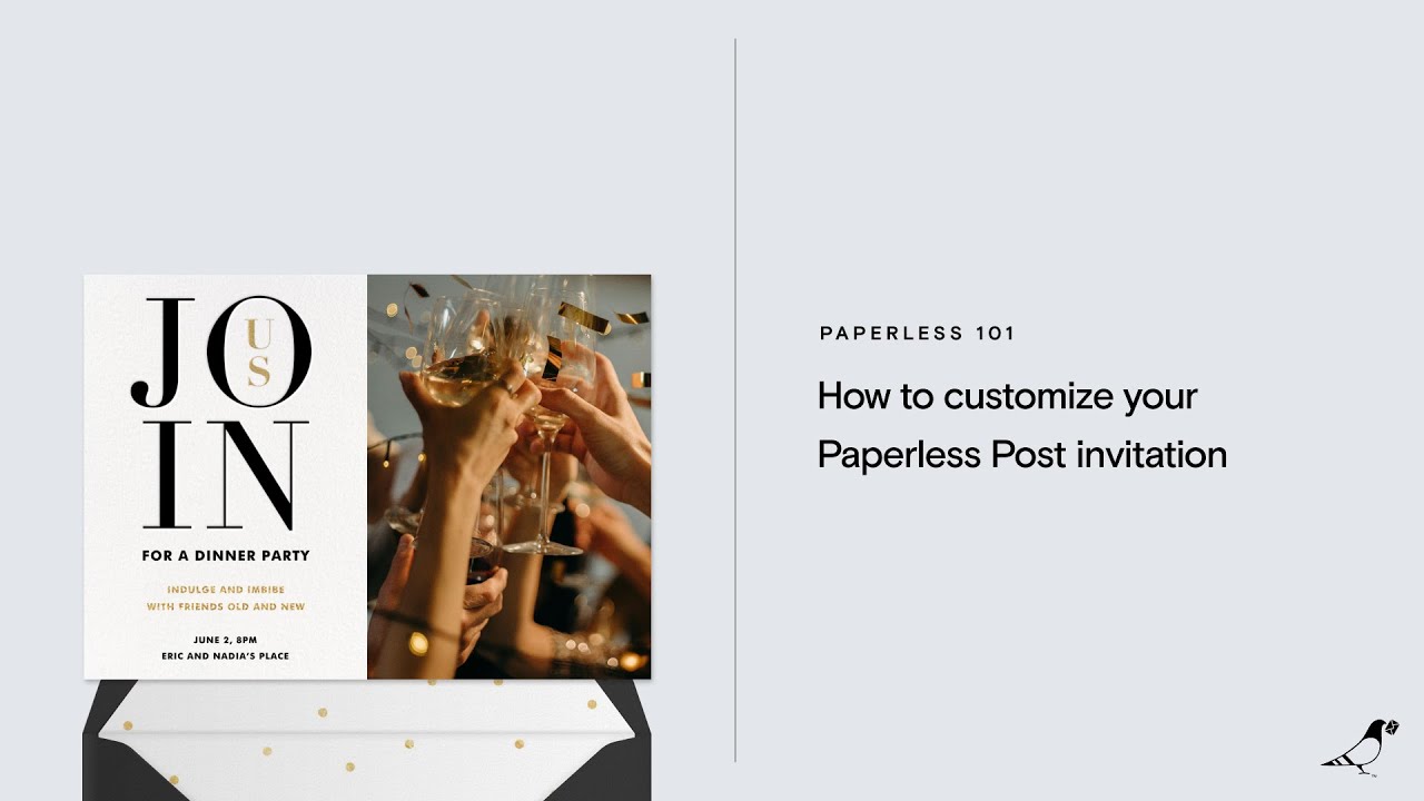 How to customize your Paperless Post invitation