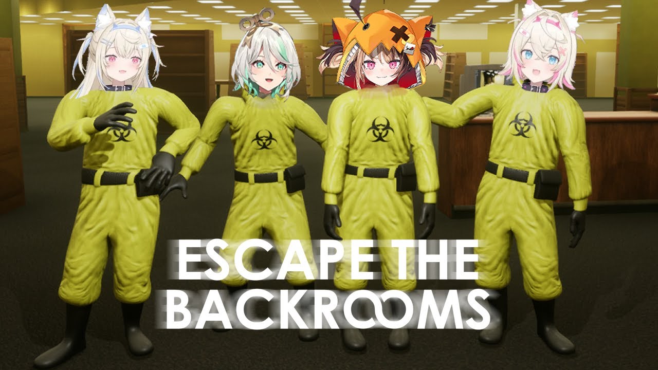 【ESCAPE THE BACKROOMS】me and my squad pull up lookin like this wyd (bau bau lowercase btw)