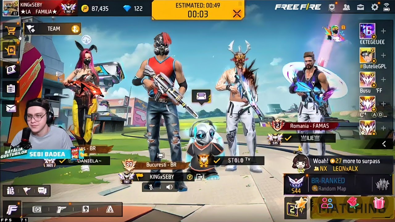 Gameplay cu King Seby la BR Ranked! Sezonul 44 -Episodul 8