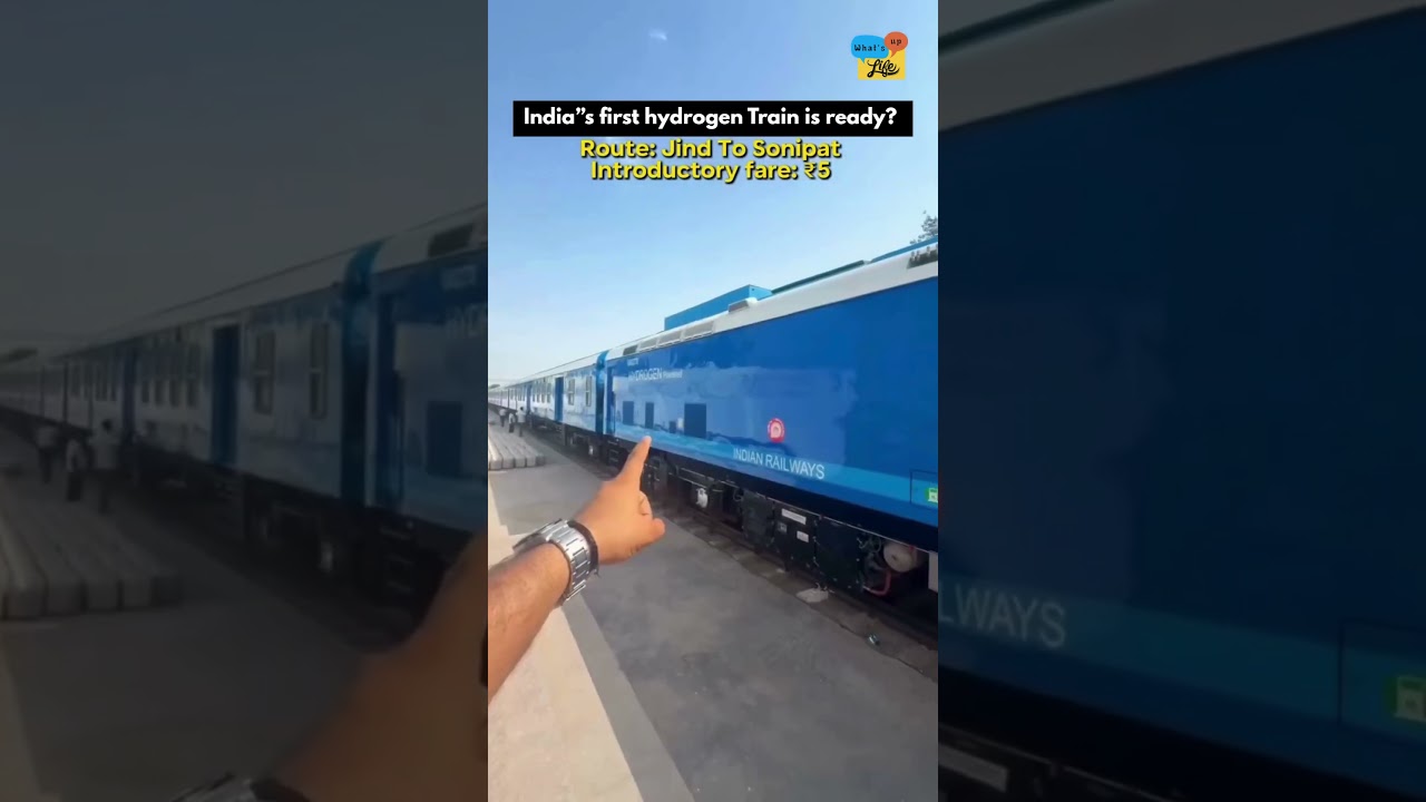 India&rsquo;s First Hydrogen Train 🇮🇳🚆 | ₹5 Fare | Jind to Sonipat Route | Full Details