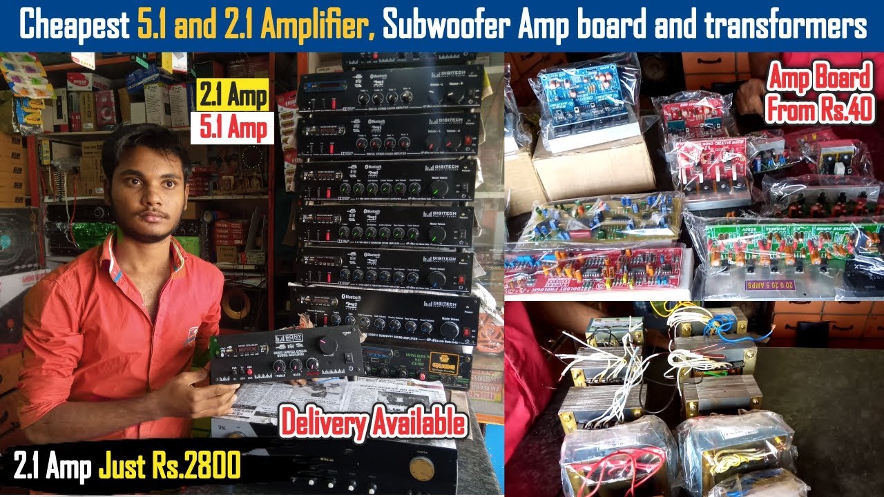 Cheapest 5.1 and 2.1 Amplifier, Sub woofer Amp board and transformers | Dreamer Paul Vlog