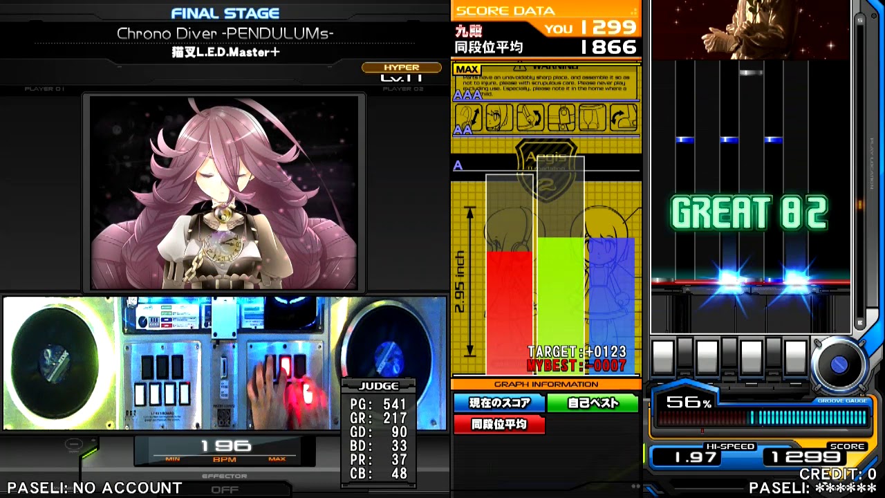 beatmania ⅡDX BISTROVER Chrono Diver -PENDULUMs- SPH 正規