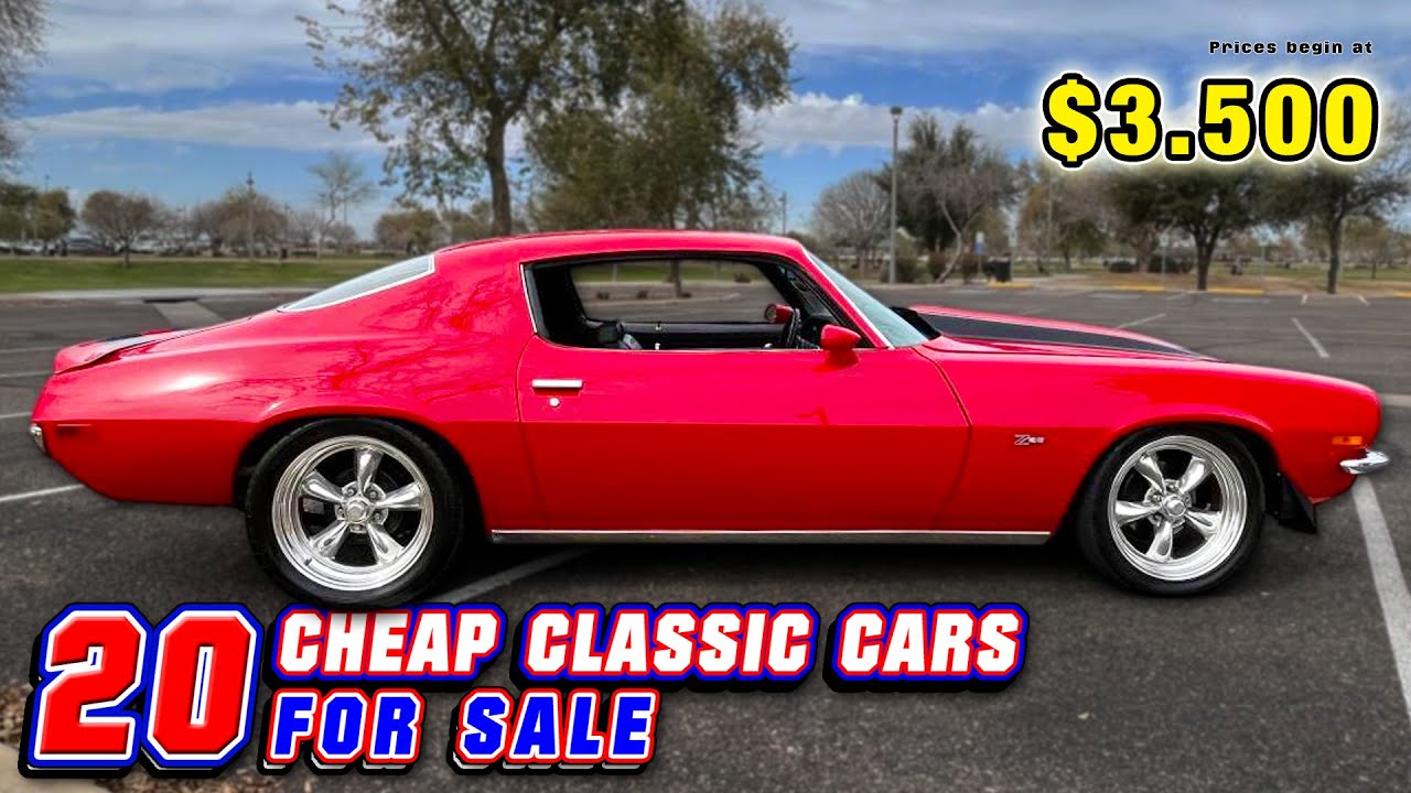 Top Picks of Vintage Cars for Sale by Owners ! 20 Classic Cars Selling Incredibly Cheap