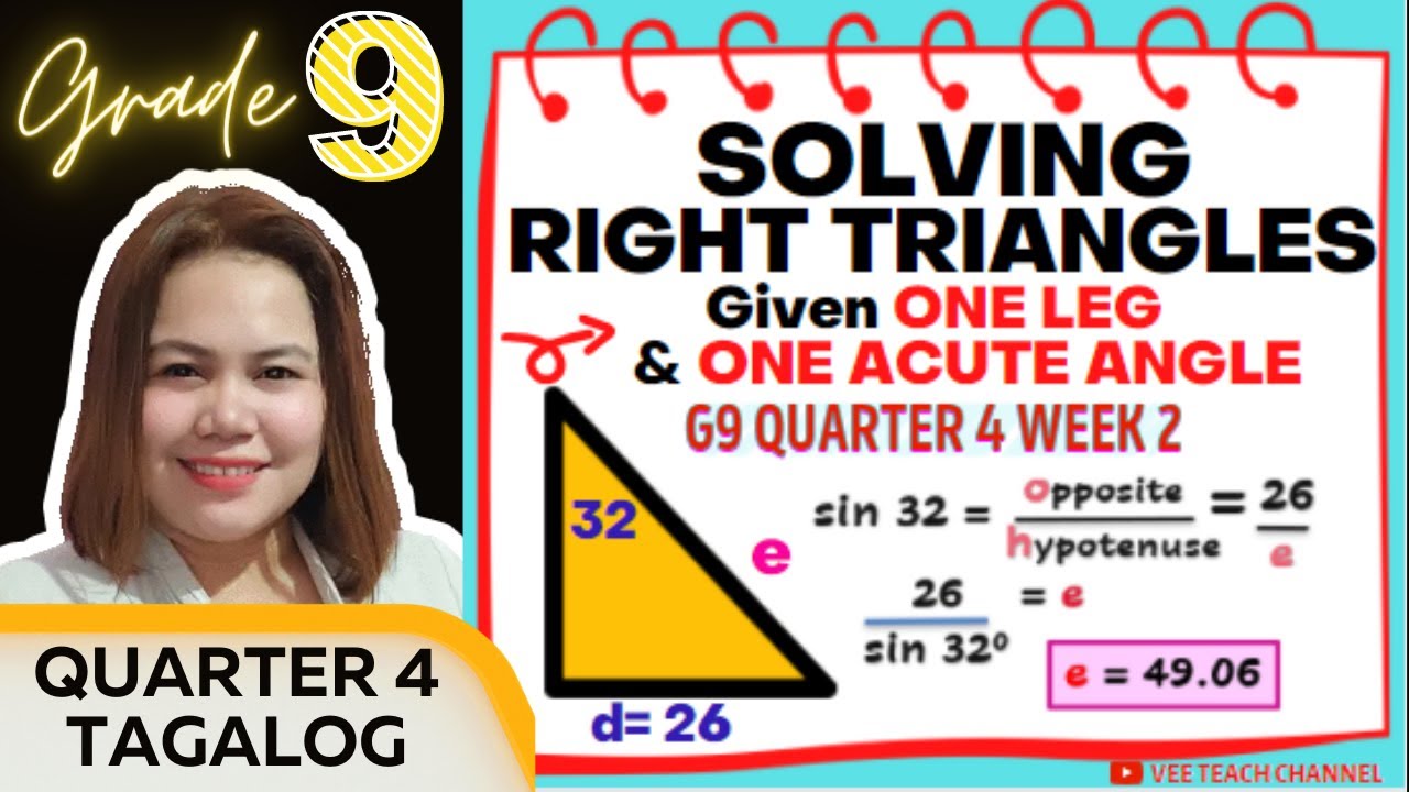 SOLVING RIGHT TRIANGLES given One Leg and One Acute Angle