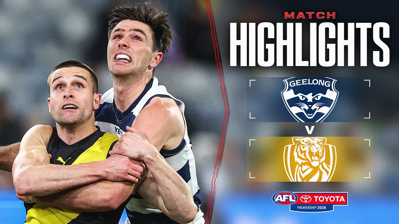 Geelong Cats v Richmond Highlights | Round 24, 2026 | AFL