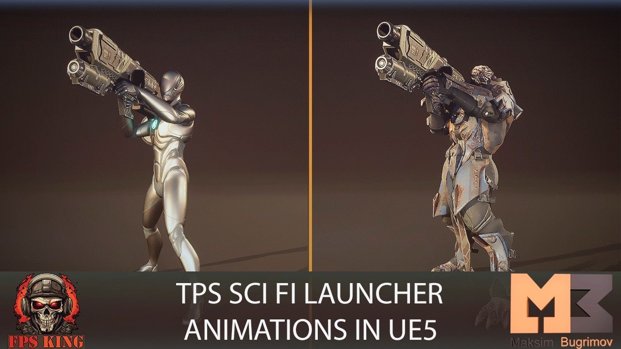 Тестирование TPS лаунчера Sci-Fi: Epic Skeleton в UE5