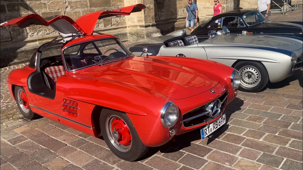 Oldtimer Stauferland Rallye 2023. Ankunft Schwäbisch Gmünd.