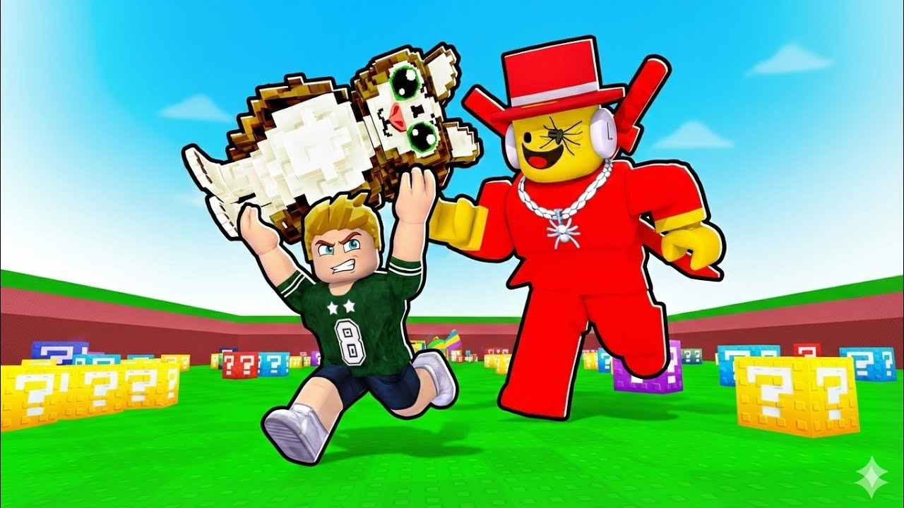 Playing Brack a Lucky Block Sammys New ROBLOX GAME..