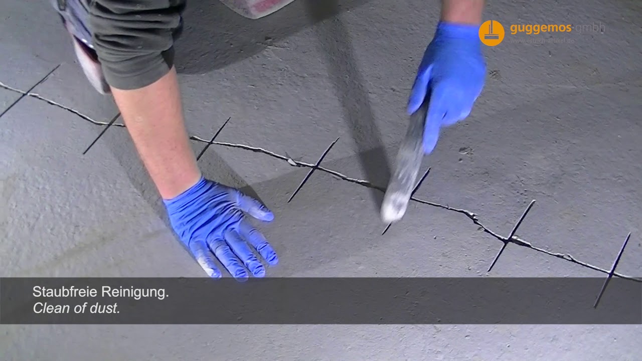 RS1 - das ultimative Reparaturset zur Risssanierung in Estrich- und Betonböden -