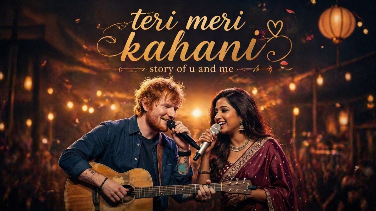 Teri Meri kahanii | English Hindi Duet| Ed sheeran * shreya ghoshal | Love song 