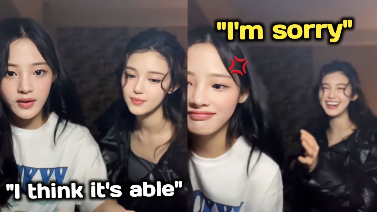 MINJI suddenly sulked at DANIELLE after she did this during live (she said sorry to her)