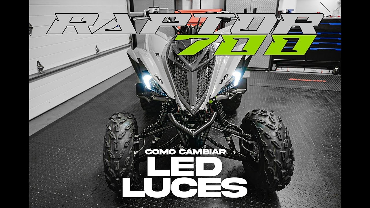 Yamaha Raptor 700 LED Headlights Daytime running LED lights
