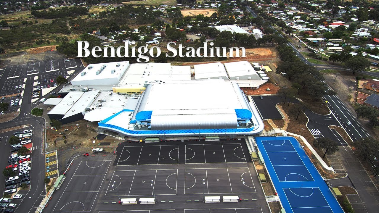 New Bendigo stadium 4k drone footage