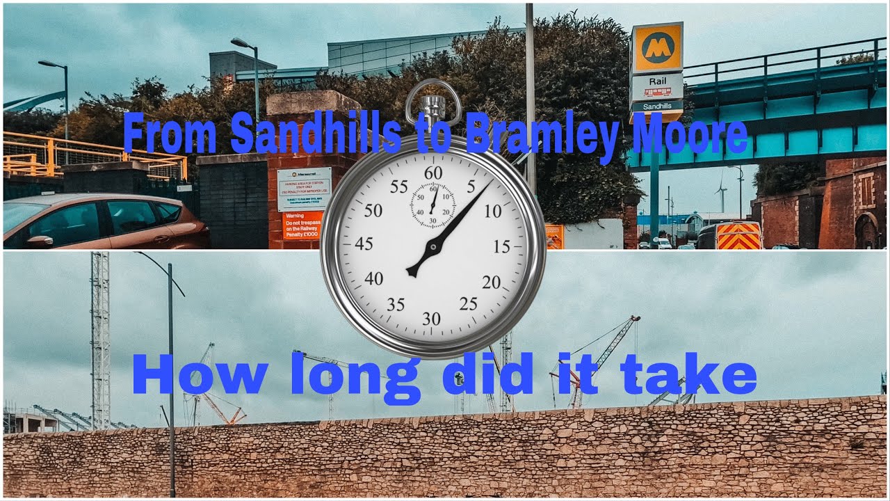 How long does it take to walk from Sandhills train station to Bramley Moore. Everton’s new stadium.